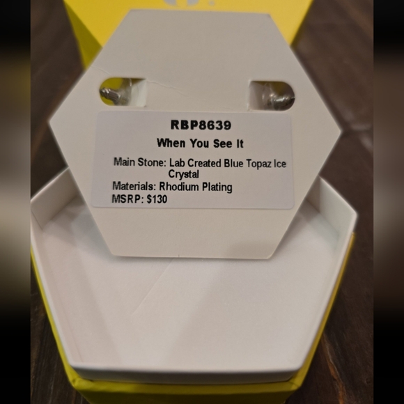 Bomb Party Topaz Hoop Earrings - Picture 3 of 3